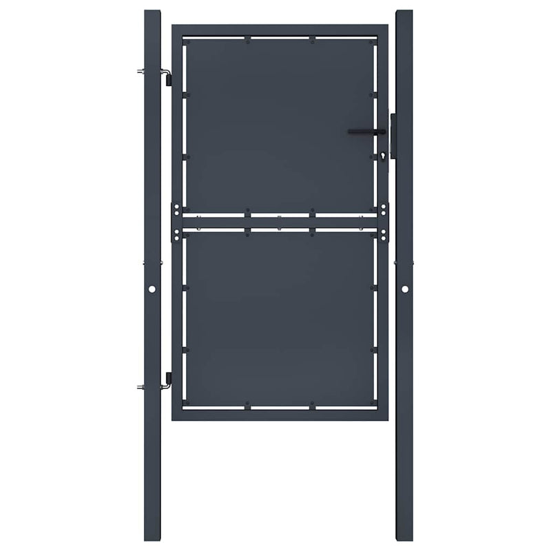 Load image into Gallery viewer, Vidaxl tuinpoort staal 100x150 cm antraciet
