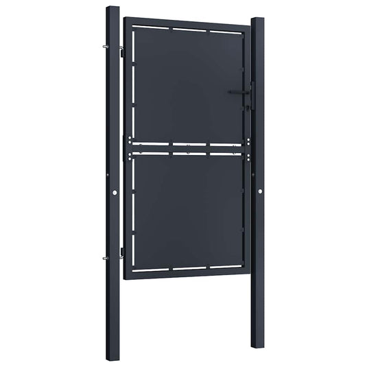 Vidaxl tuinpoort staal 100x150 cm antraciet