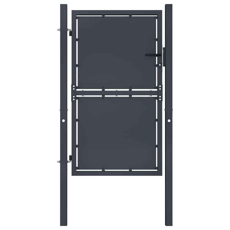 Load image into Gallery viewer, VidaXL Poort 100x175 cm staal antraciet
