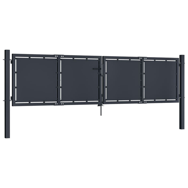 Load image into Gallery viewer, VidaXL Poort 300x100 cm staal antraciet
