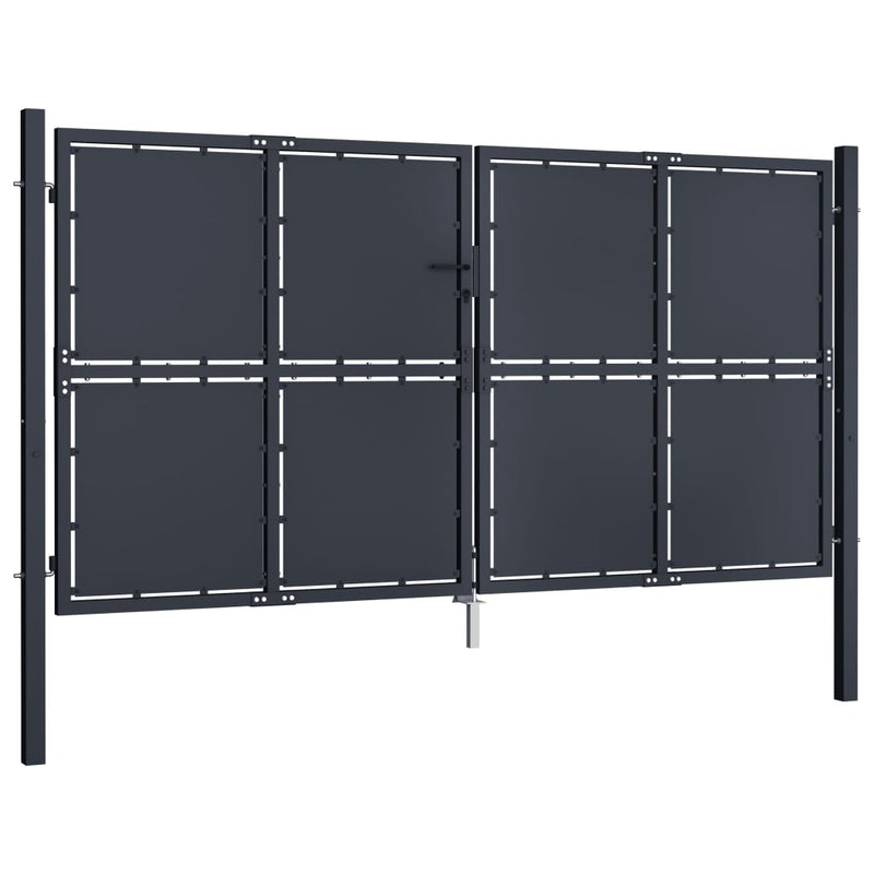 Load image into Gallery viewer, VidaXL Poort 300x200 cm staal antraciet
