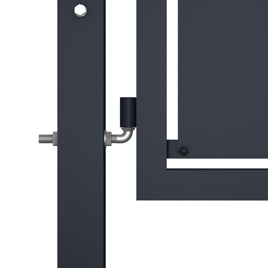 VidaXL Poort 300x200 cm staal antraciet