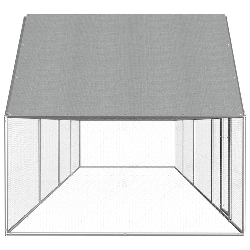 Load image into Gallery viewer, VidaXL Kippenren 8x2x2 m gegalvaniseerd staal
