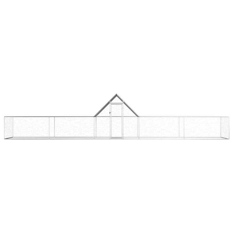 Load image into Gallery viewer, VidaXL Kippenren 10x2x2 m gegalvaniseerd staal
