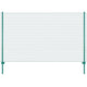 VidaXL Draadgaashek met palen 25x2 m staal groen