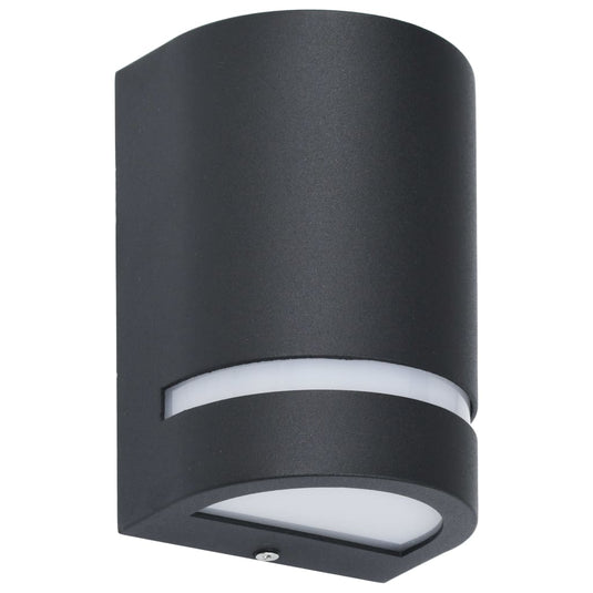 Vidaxl buitenwandlampen 2 st 35 w halfrond zwart