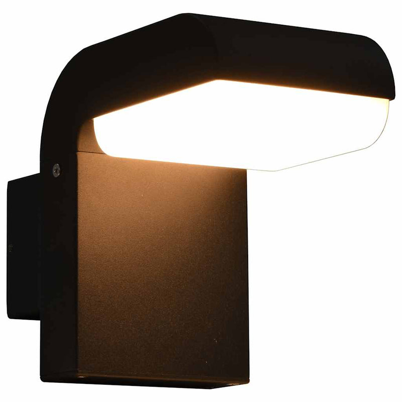 Cargue la imagen en el visor de la galería, Vidaxl led-buitenwandlamp 9 w ovaal zwart
