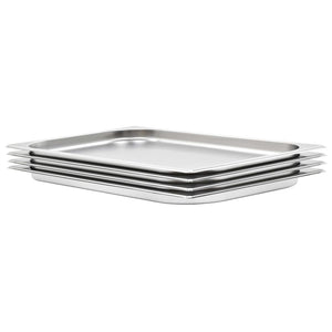 Vidaxl gastronormbakken 4 st gn 1 1 20 mm roestvrij staal