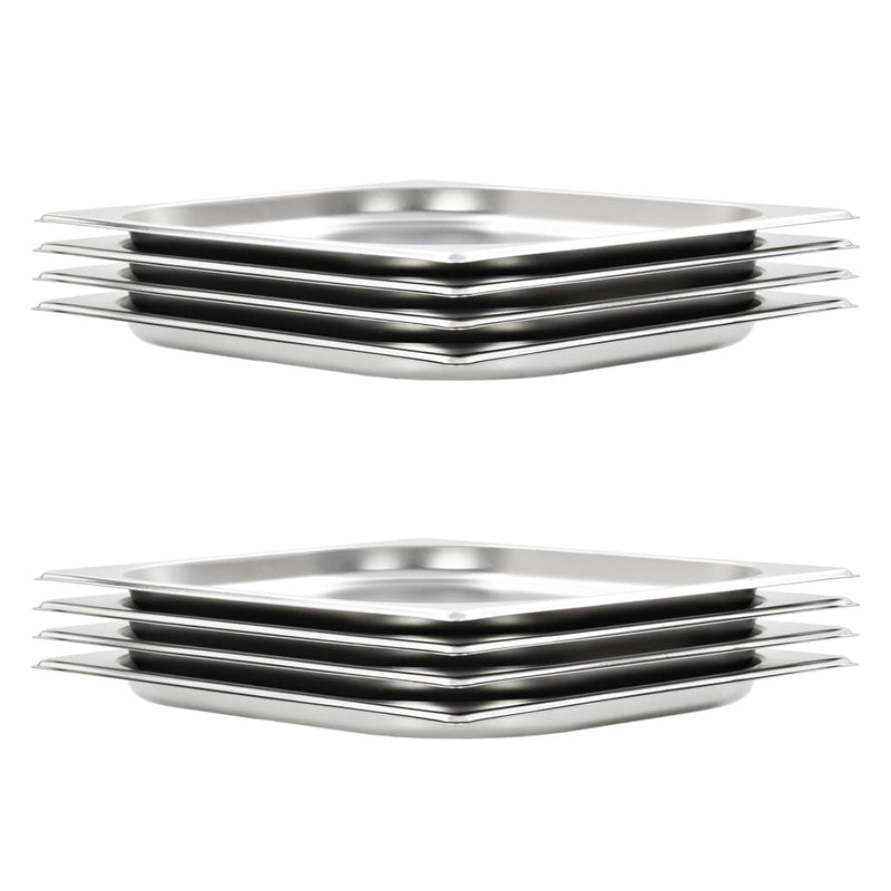 Load image into Gallery viewer, Vidaxl gastronormbakken 8 st gn 1 2 20 mm roestvrij staal
