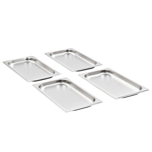 Vidaxl gastronormbakken 12 st gn 1 3 20 mm roestvrij staal