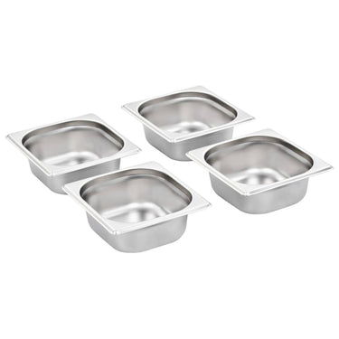 Vidaxl gastronormbakken 12 st gn 1 6 65 mm roestvrij staal