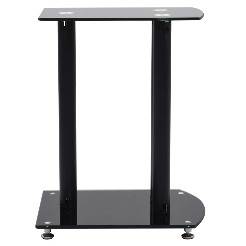 Load image into Gallery viewer, VidaXL Speaker standaard 2 st aluminium veiligheidsglas zwart
