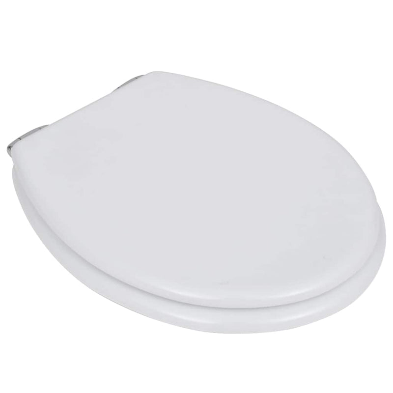 Load image into Gallery viewer, VidaXL Toiletbril met soft-closedeksel 2 st MDF wit
