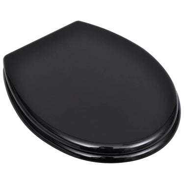 Vidaxl toiletbrillen met deksels 2 st mdf zwart