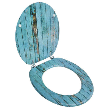 Vidaxl toiletbrillen met deksels 2 st oud hout mdf