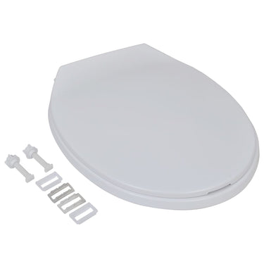 Vidaxl toiletbrillen met soft-close deksels 2 st kunststof wit