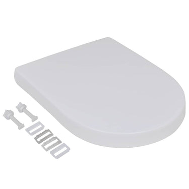 Vidaxl toiletbrillen met soft-close deksels 2 st kunststof wit