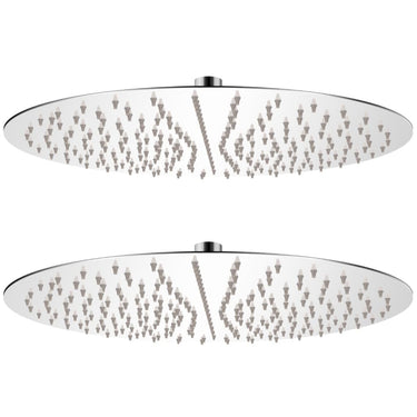 Vidaxl regendouchekop 2 st rond 40 cm roestvrij staal