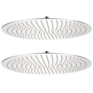 Vidaxl regendouchekop 2 st rond 50 cm roestvrij staal