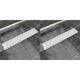VidaXL Doucheafvoer 2 st rechthoekig lijn 630x140 mm roestvrij staal