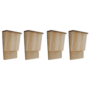 Vidaxl vleermuizenkasten 4 st 22x12x34 cm hout