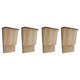 Vidaxl vleermuizenkasten 4 st 22x12x34 cm hout