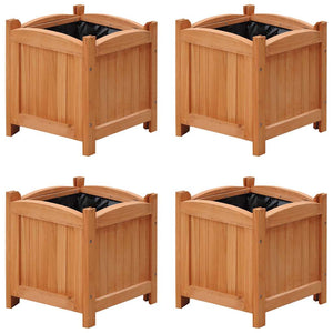 Vidaxl plantenbakken verhoogd 4 st 30x30x30 cm