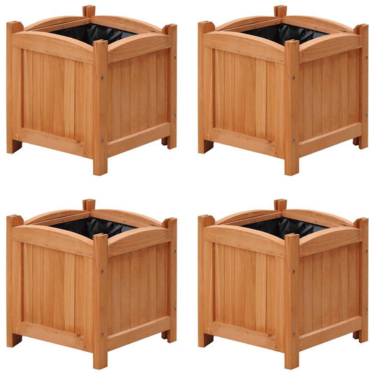 Vidaxl plantenbakken verhoogd 4 st 30x30x30 cm