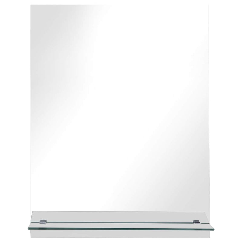Load image into Gallery viewer, Vidaxl wandspiegel met schap 20x40 cm gehard glas
