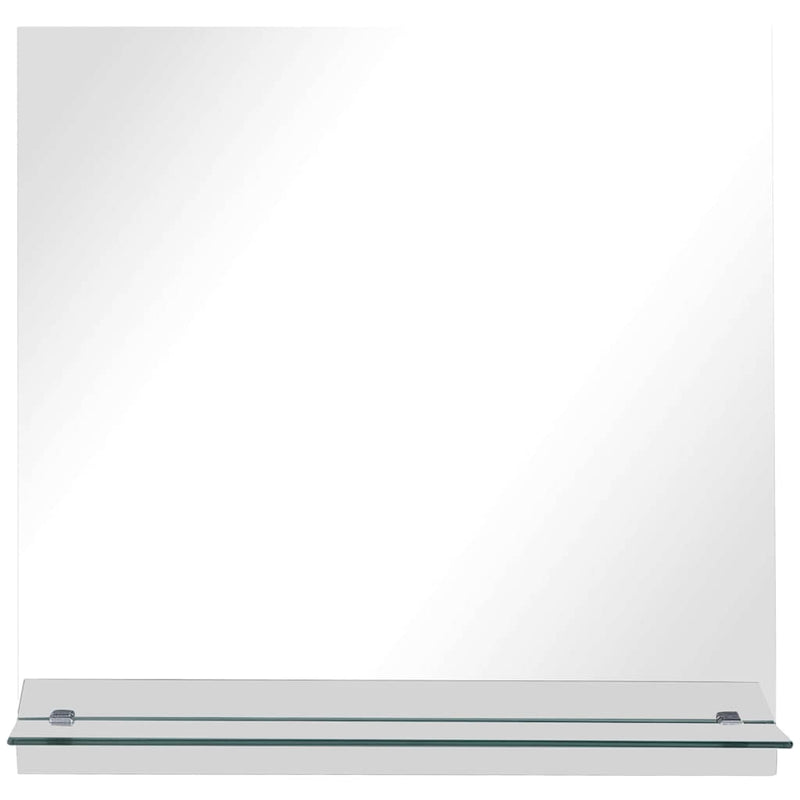 Load image into Gallery viewer, Vidaxl wandspiegel met schap 30x30 cm gehard glas
