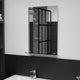 Vidaxl wandspiegel met schap 40x60 cm gehard glas