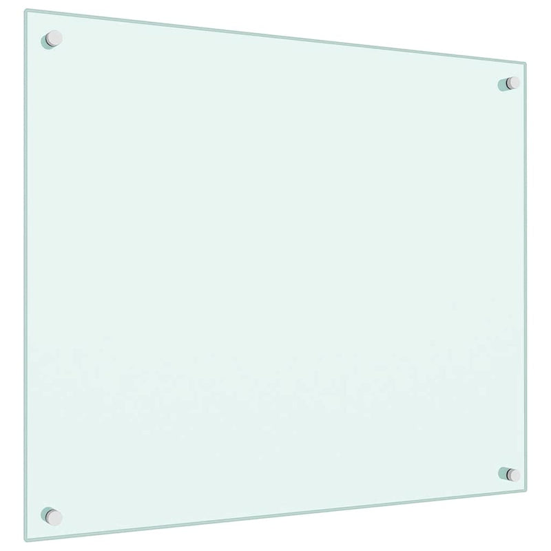 Load image into Gallery viewer, Vidaxl spatscherm keuken 70x60 cm gehard glas wit
