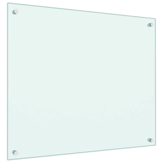 Vidaxl spatscherm keuken 70x60 cm gehard glas wit
