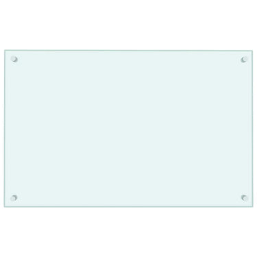 Vidaxl spatscherm keuken 80x50 cm gehard glas wit