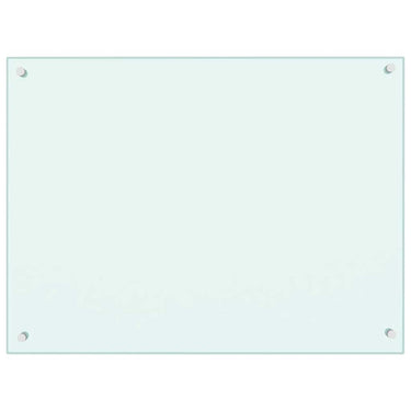 Vidaxl spatscherm keuken 80x60 cm gehard glas wit