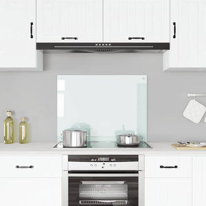 Vidaxl spatscherm keuken 80x60 cm gehard glas wit