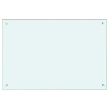 Vidaxl spatscherm keuken 90x60 cm gehard glas wit