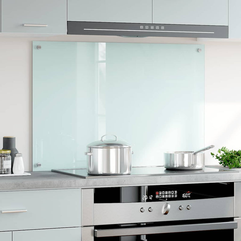 Load image into Gallery viewer, Vidaxl spatscherm keuken 90x60 cm gehard glas wit
