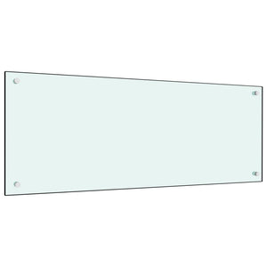Vidaxl spatscherm keuken 100x40 cm gehard glas wit