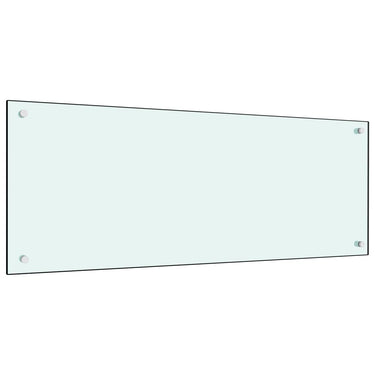 Vidaxl spatscherm keuken 100x40 cm gehard glas wit