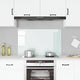 Vidaxl spatscherm keuken 100x60 cm gehard glas melkwit