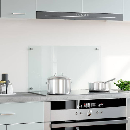 Vidaxl spatscherm keuken 70x40 cm gehard glas transparant