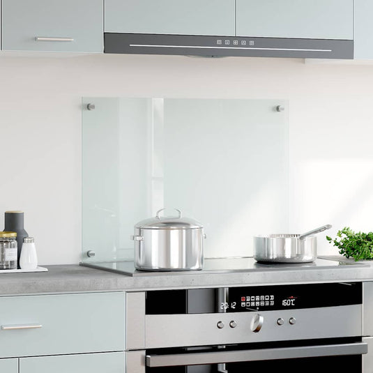 Vidaxl spatscherm keuken 70x50 cm gehard glas transparant