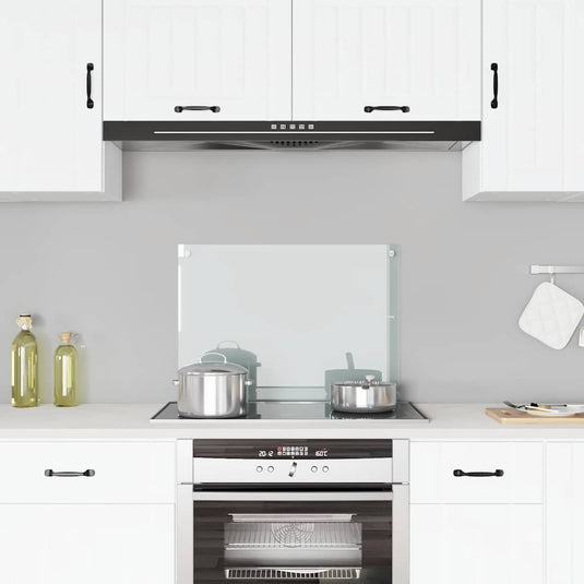 Vidaxl spatscherm keuken 70x50 cm gehard glas transparant