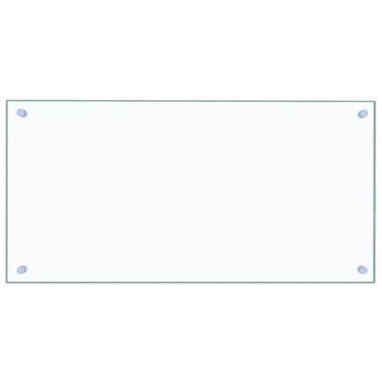 Vidaxl spatscherm keuken 80x40 cm gehard glas transparant