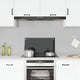 Vidaxl spatscherm keuken 70x40 cm gehard glas zwart