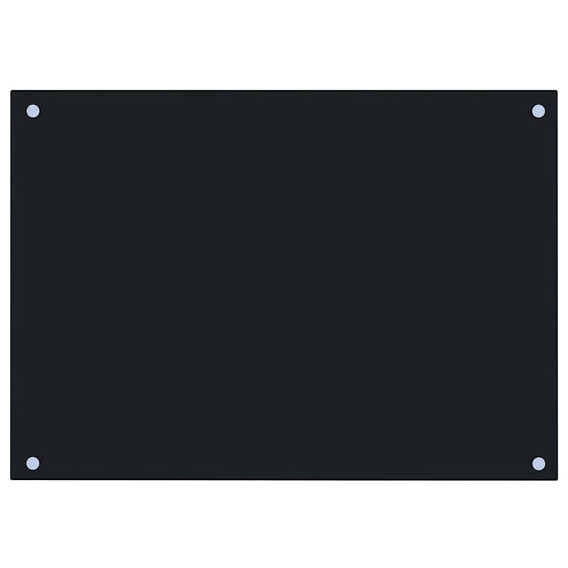 Load image into Gallery viewer, Vidaxl spatscherm keuken 70x50 cm gehard glas zwart

