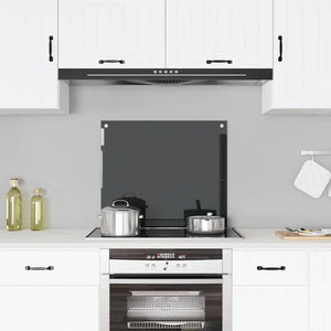 Vidaxl spatscherm keuken 70x60 cm gehard glas zwart