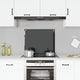 Vidaxl spatscherm keuken 70x60 cm gehard glas zwart