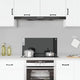 Vidaxl spatscherm keuken 80x40 cm gehard glas zwart